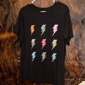 Lightning bolt graphic tee